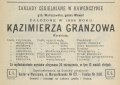 reklama cegielni Granzowa 1914
