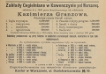 reklama cegielni Granzowa 1902r.