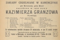 reklama cegielni Granzowa 1910