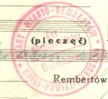 pieczęć Burmistrza Rembertowa 1939-44