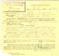 Zawiadomienie z Urzędu Skarbowego 1936