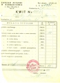 Kwit opłaty szarawarku 1940