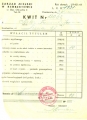 Kwit opłaty szarawarku 1940
