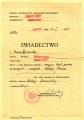 Świadectwo egzaminu magisterskiego