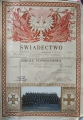 Świadectwo Szkoły Podoficerskiej Rembertów 1930