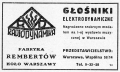 reklama Radjodynamika Rembertow 1933