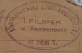 pieczęć kominiarza I Filipek 1938