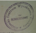 Pieczęć Biblioteki CWPiech 1935